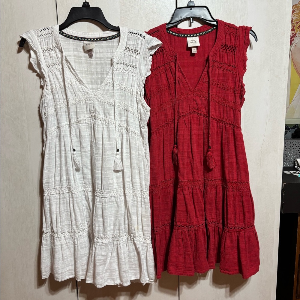 Knox Rose White and Red Dresses